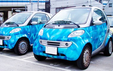 ブルーカーラップフリートカー