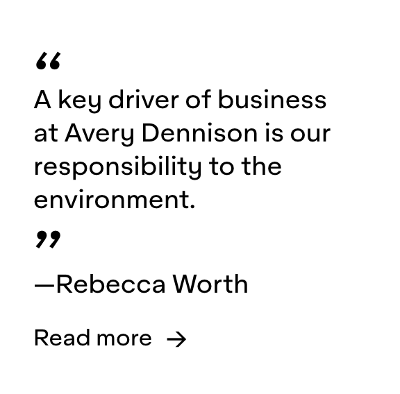 Sustainability - Avery Dennison